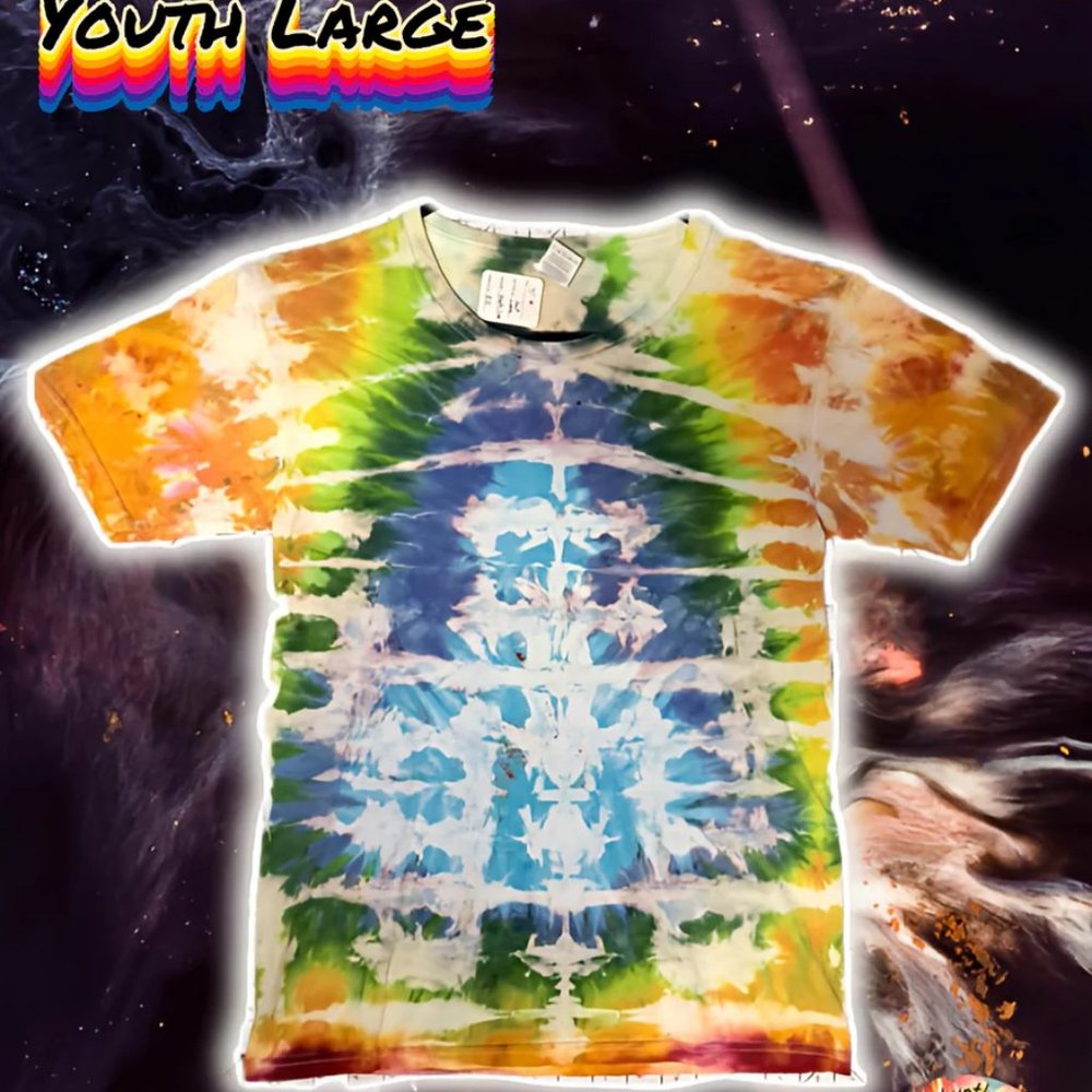 [Hand Dyed] Tie Dye Youth Shirt